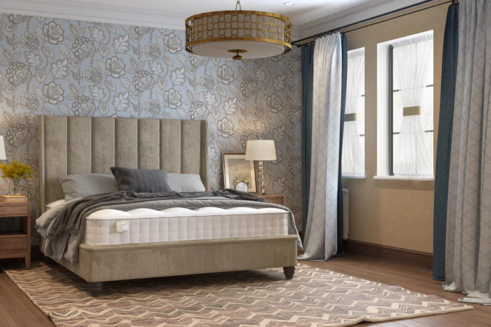 Harper Bed Frame - Wing Design with Large Flutes