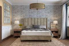 Harper Bed Frame - Wing Design with Large Flutes