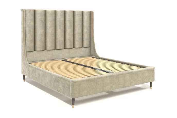 Harper Bed Frame - Wing Design with Large Flutes