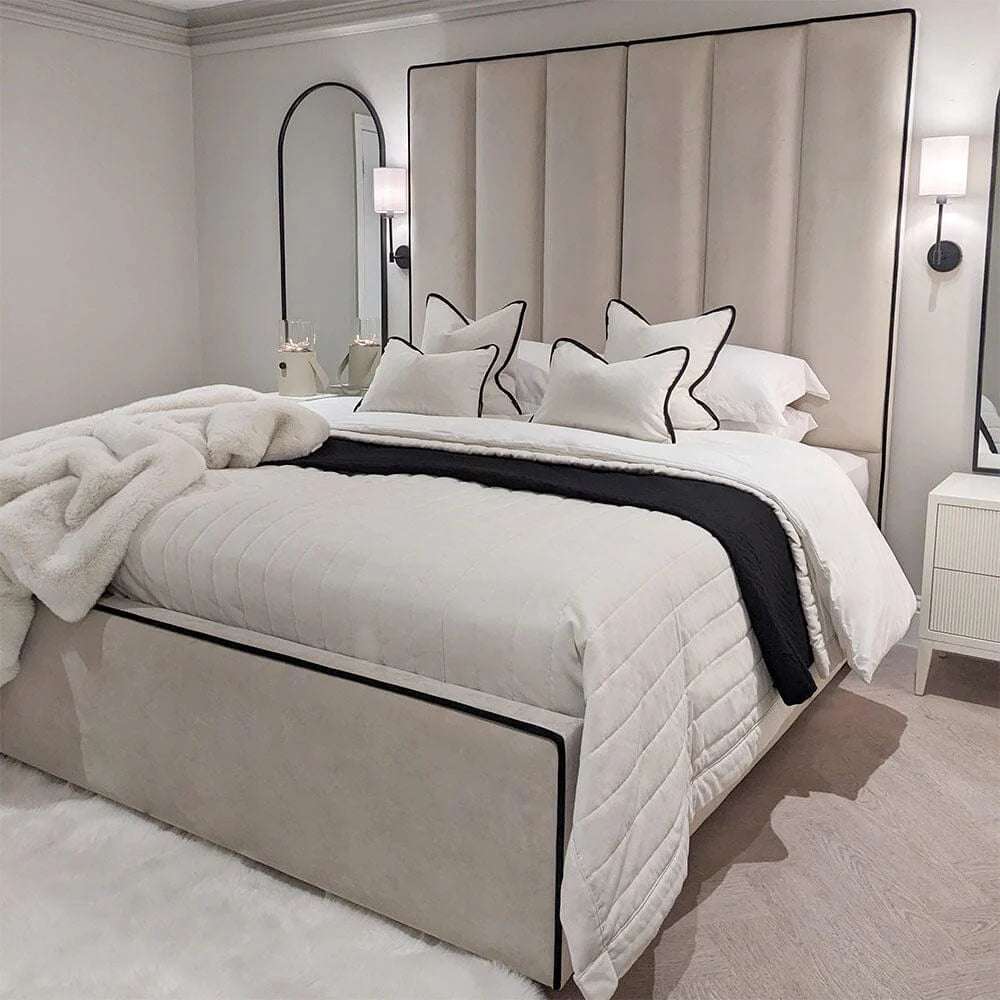 Herringbone Luxury Panelled Bed