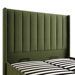 The Florence Moss Velvet Bed Frame