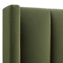 The Florence Moss Velvet Bed Frame