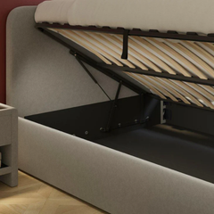 Margot Ottoman Bouclé Bed Frame