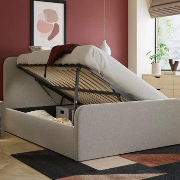 Margot Ottoman Bouclé Bed Frame