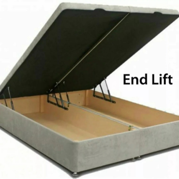 Ottoman Divan Storage Bed Base with Gas Lift – Upholstered Frame (All UK Sizes)