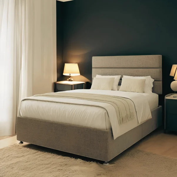 Versatile Woven Fabric Divan Base with Optional Storage Drawers