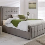 The Monaco Charcoal Velvet Bed - Image 2