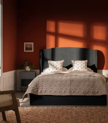 Aegean Wing Upholstered Bed