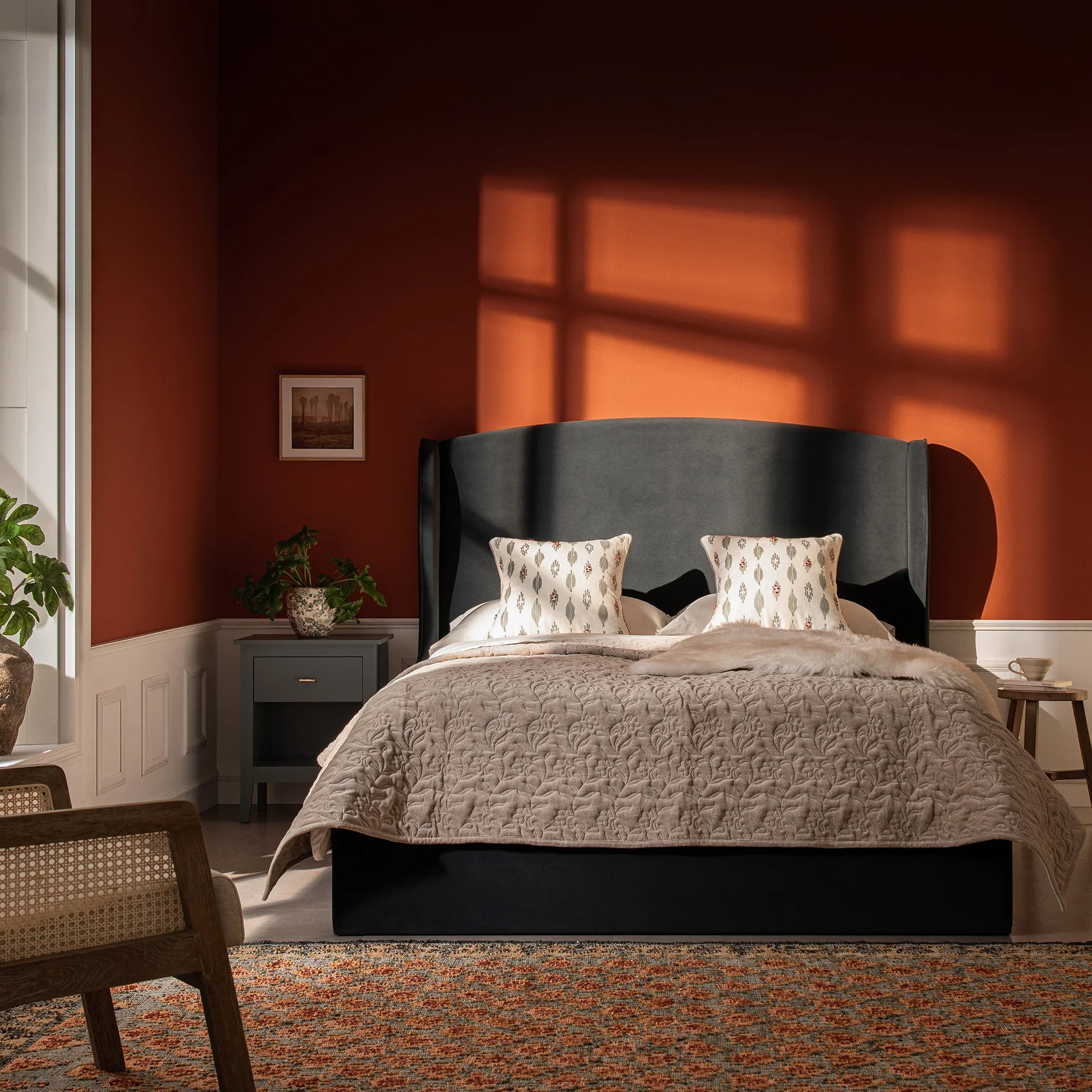 Aegean Wing Upholstered Bed Aegean Wing Upholstered Bed - Image 1
