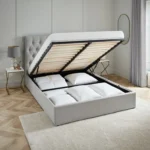 The Belgravia Cream Upholstered Bed - Image 2