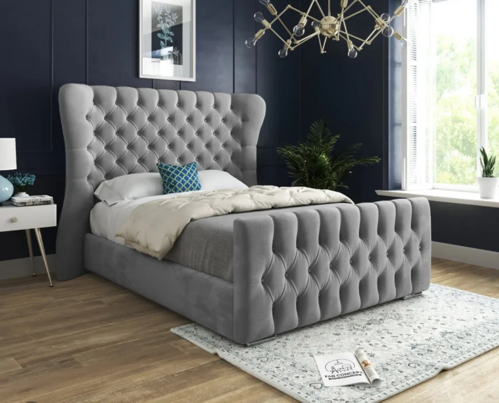 The Oxford Winged Upholstered Bed