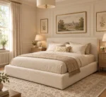 Boucle bed with option of Ottoman storage - Image 2